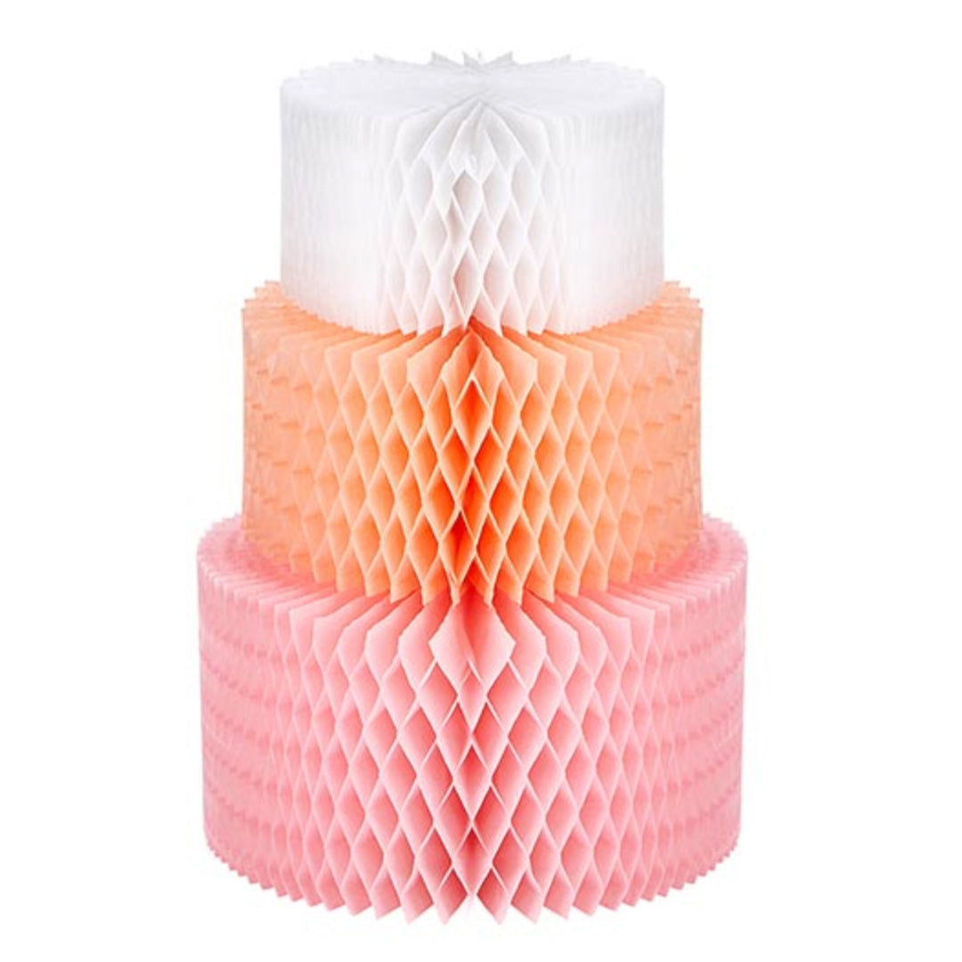 Orange & Pink Honeycomb Cake