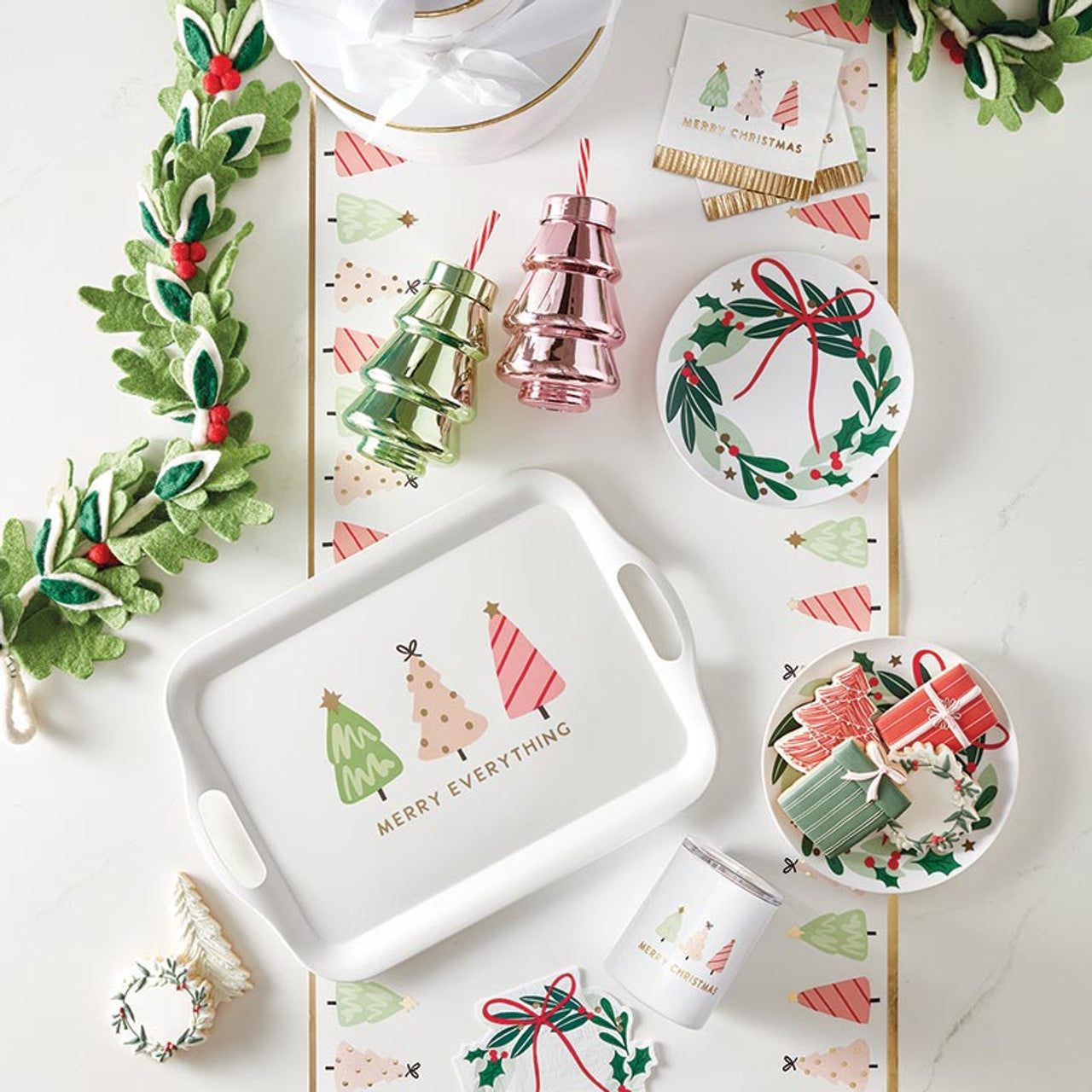 Blush Christmas Tree Sipper