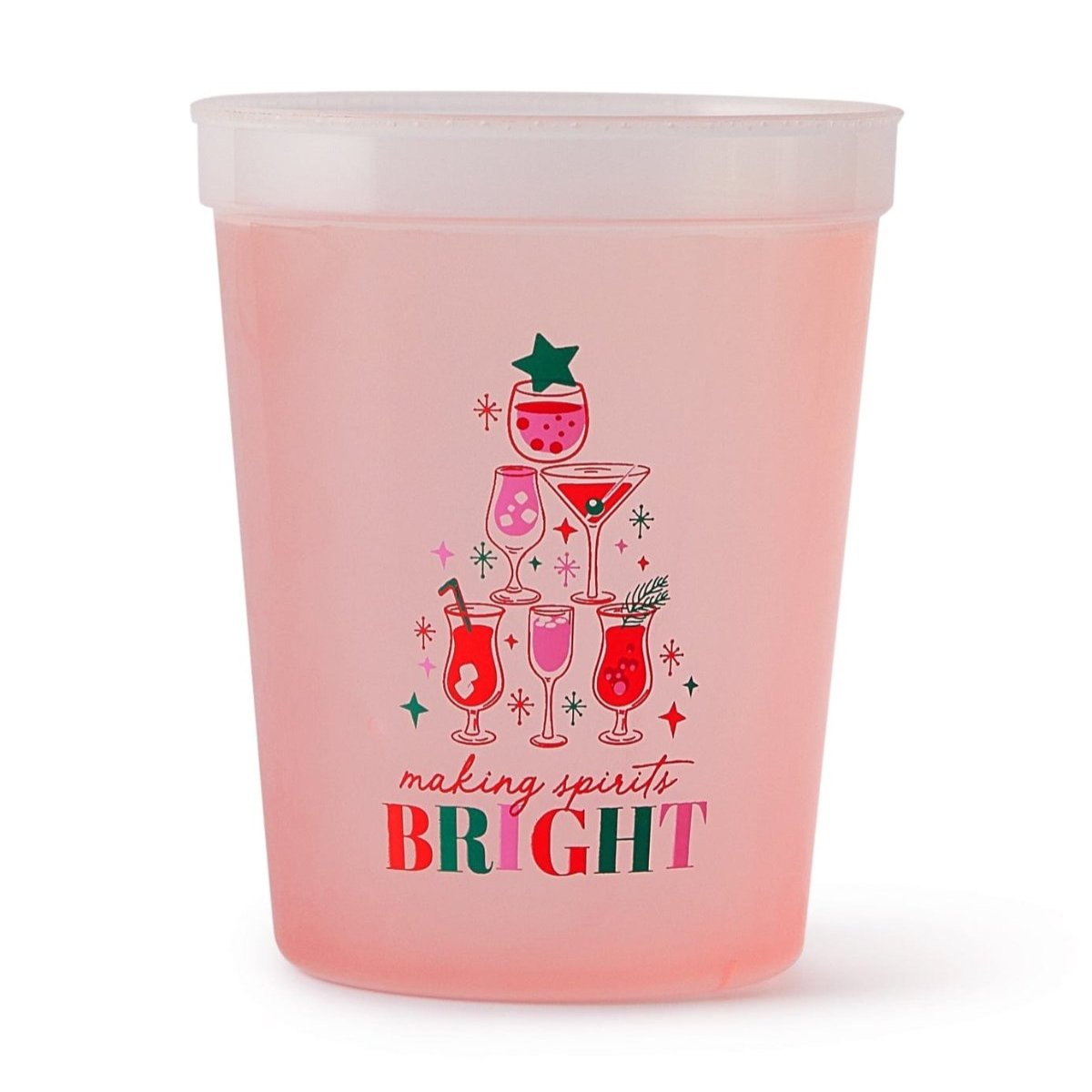 Making Spirits Bright Color Changing Cup Stack