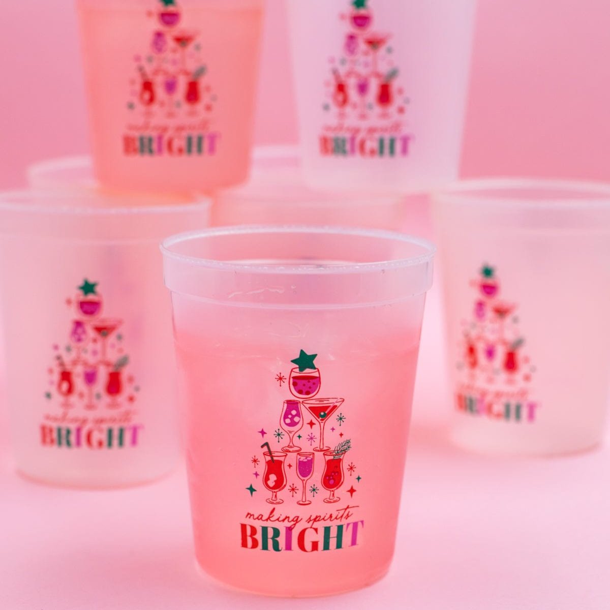 Making Spirits Bright Color Changing Cup Stack