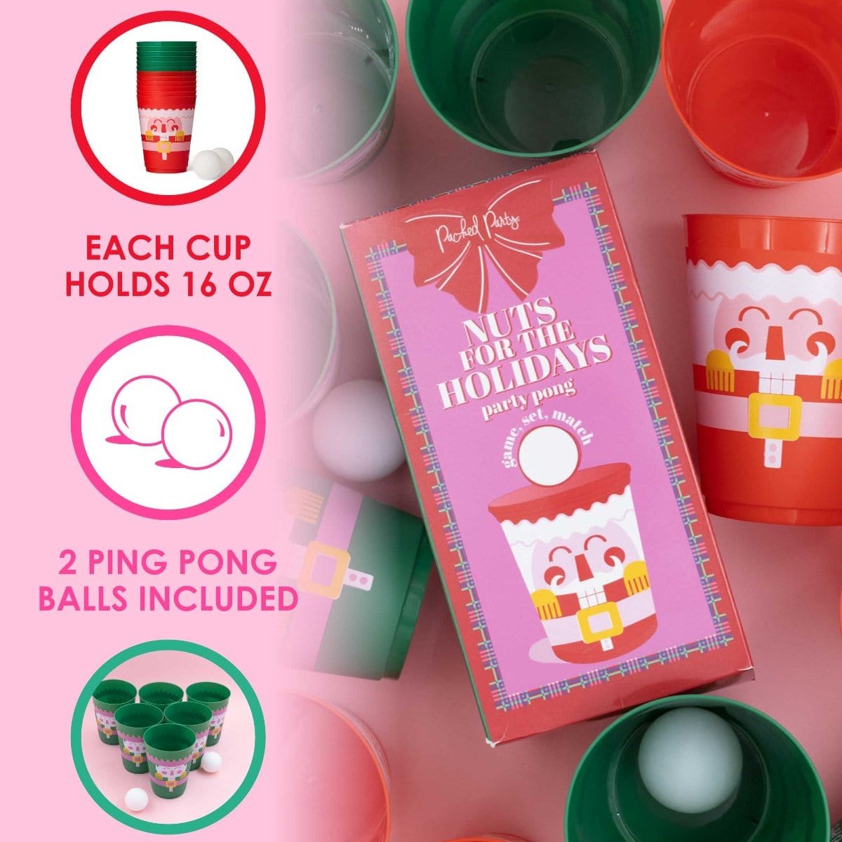 Nuts for the Holidays Pong Set