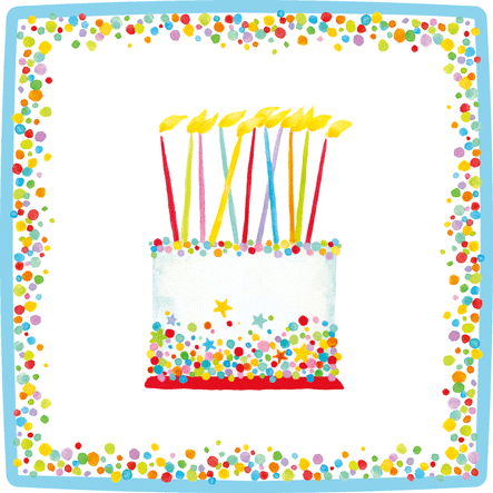 Birthday Cake Salad Plates