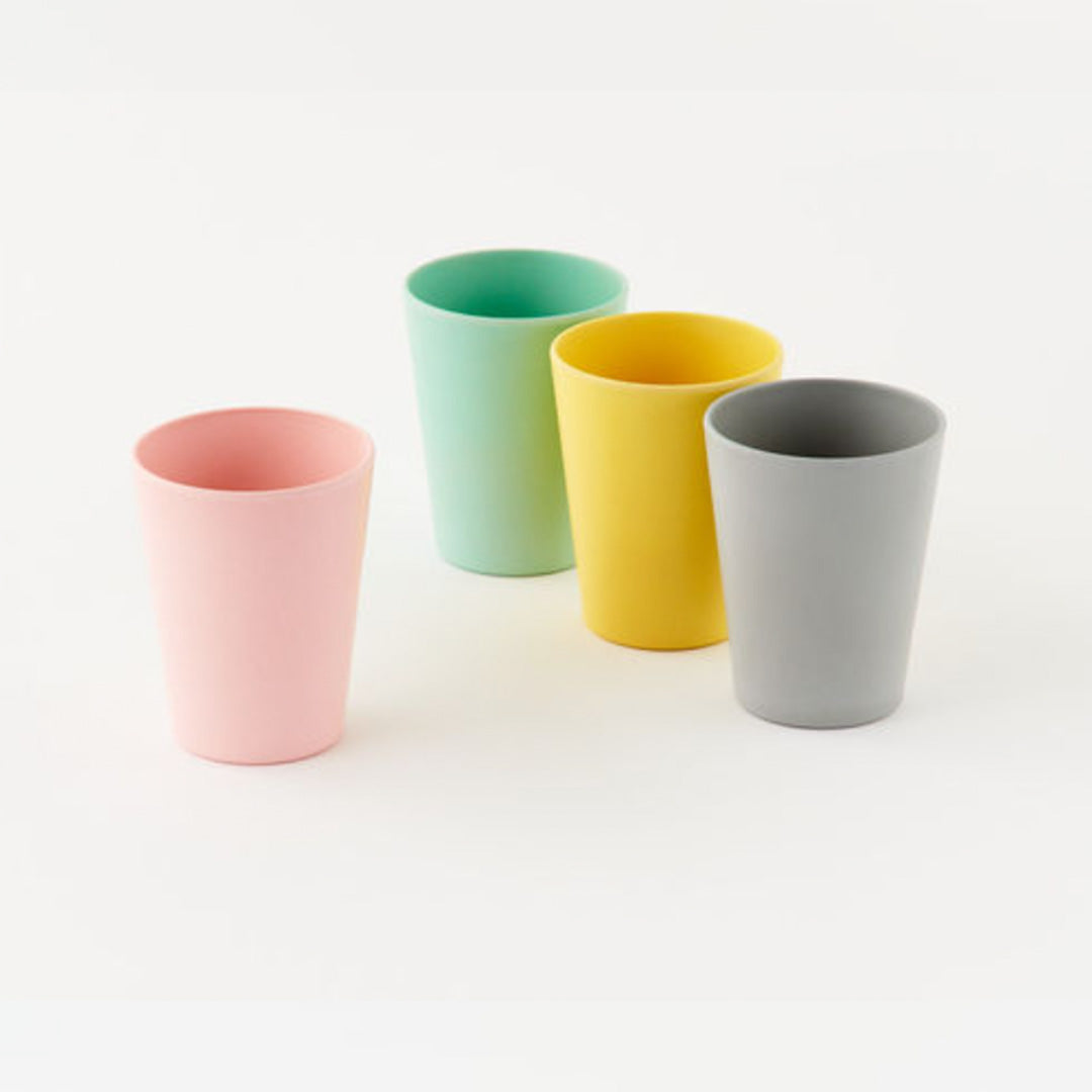 Pastel Bamboo Fiber Cup Set