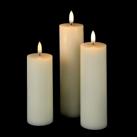Patria Candle Ivory Set of 3