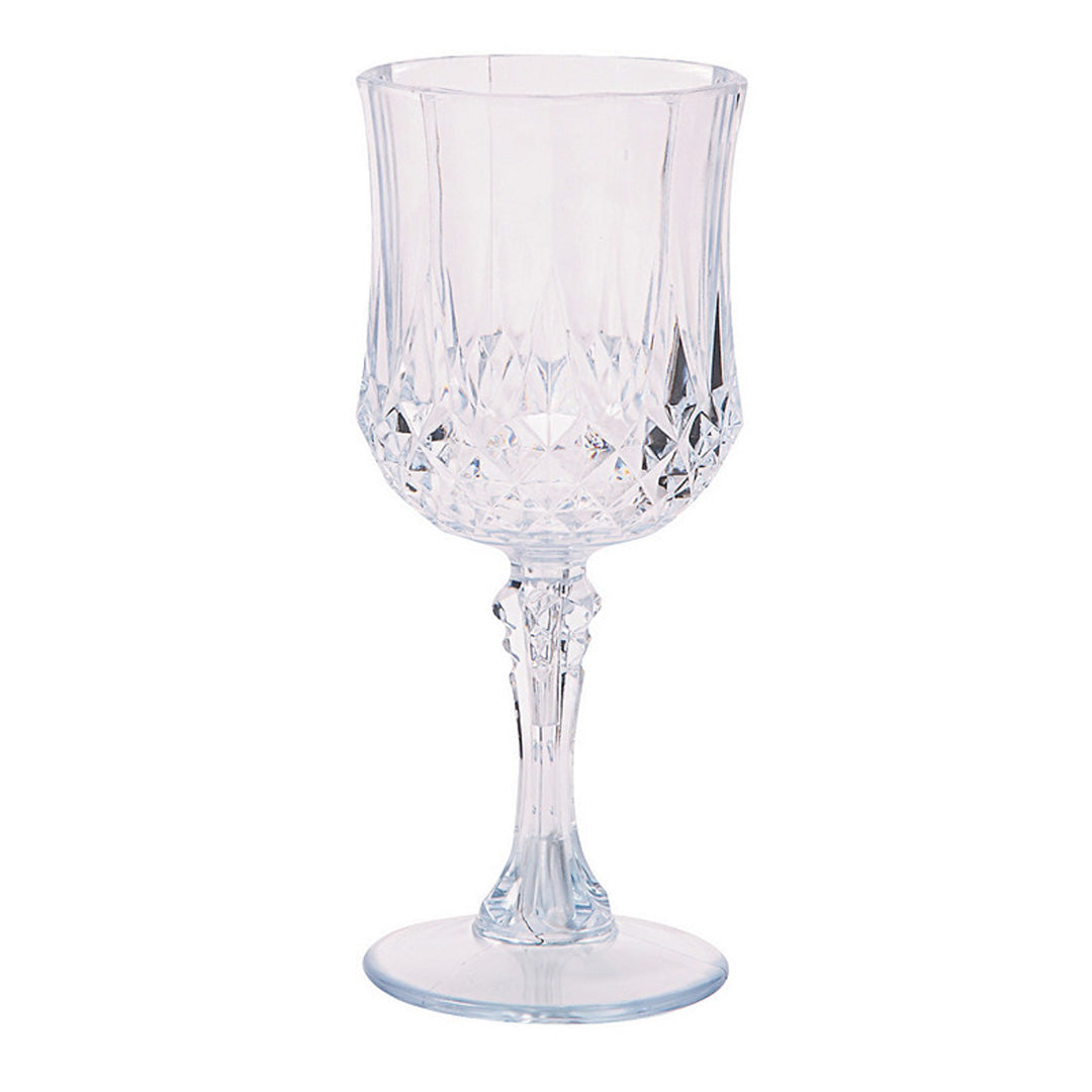 Patterned Plastic Wine Glasses