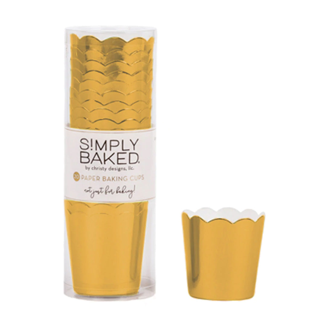 Petite Gold Baking Cups