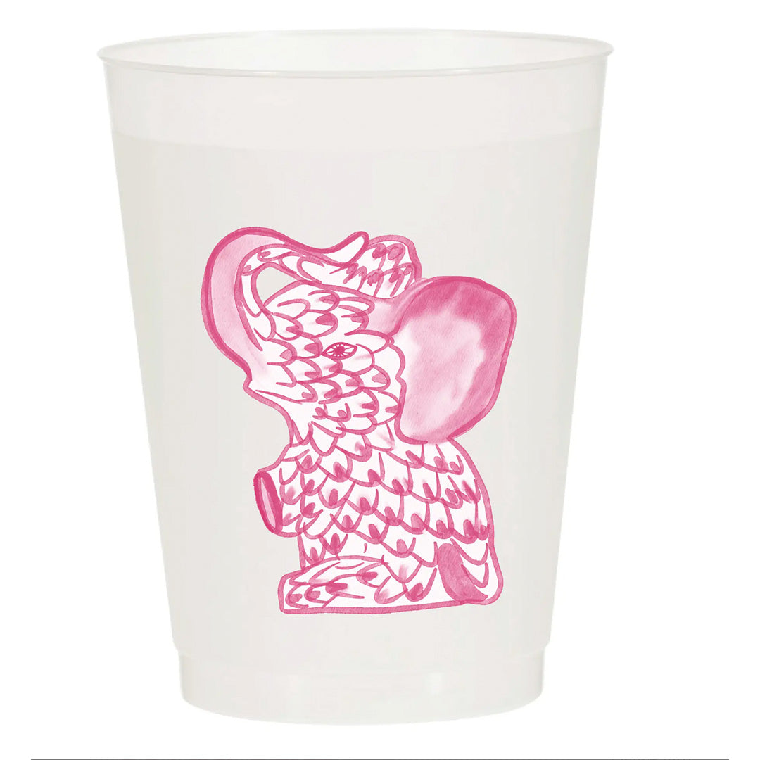 Pink Herend Elephant Cup