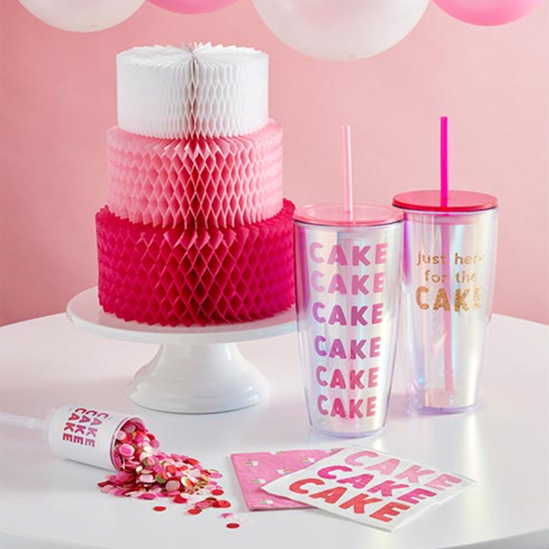 Load image into Gallery viewer, Pink Ombre Honeycomb Cake
