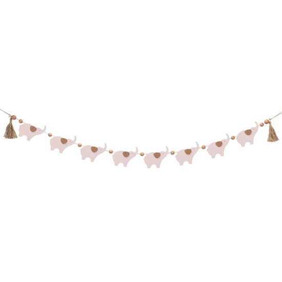 Pink Wall Hanging Elephant Garland