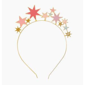Pink and Gold Star Headband