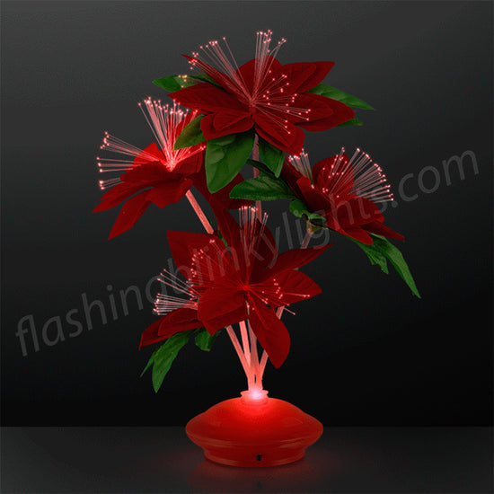 Load image into Gallery viewer, Poinsettia Light Up Centerpiece

