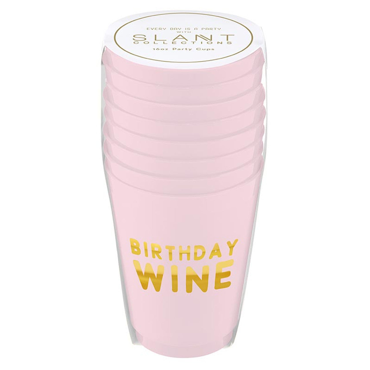 Birthday Wine Frosted Cups