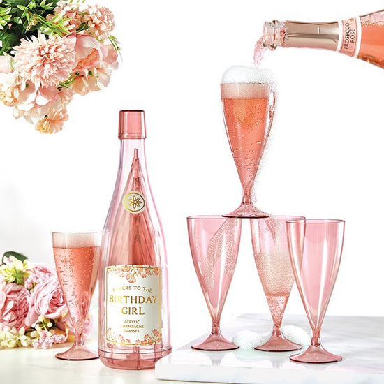 Acrylic Stackable Champagne Glasses