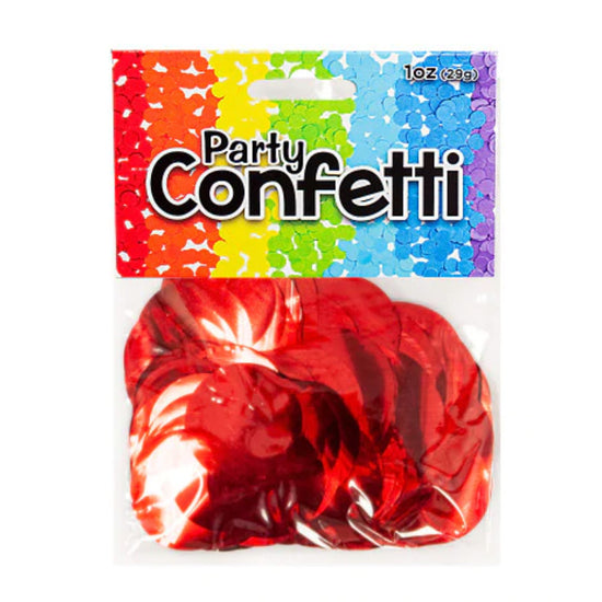 Red Metallic Confetti