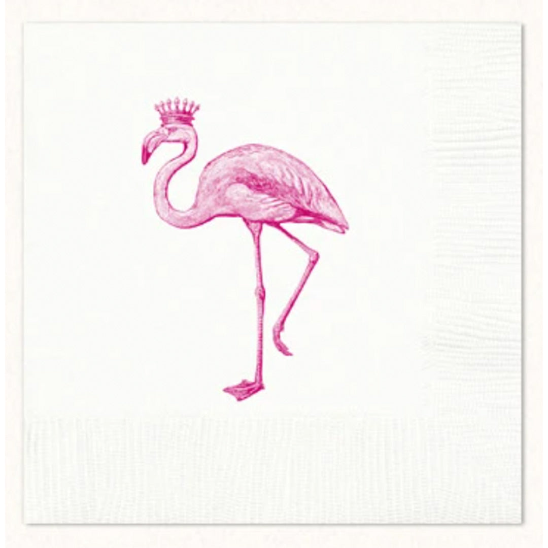 Load image into Gallery viewer, Royal Flamingo Cocktail Napkins

