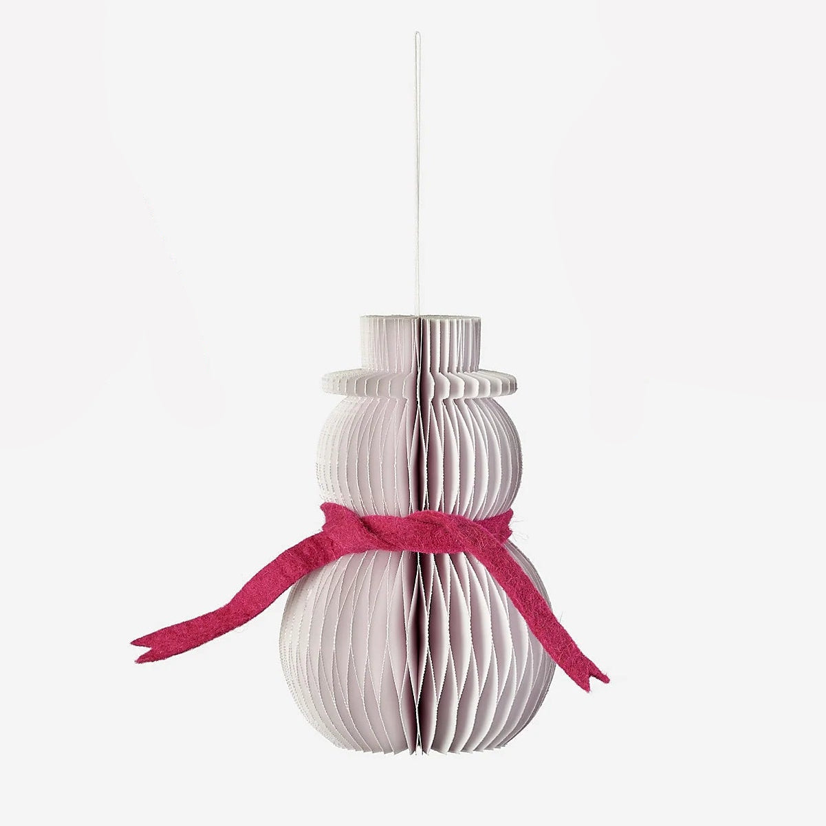 Accordion Snowman Ornament