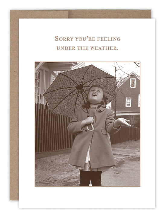 Under the Weather Get Well Card