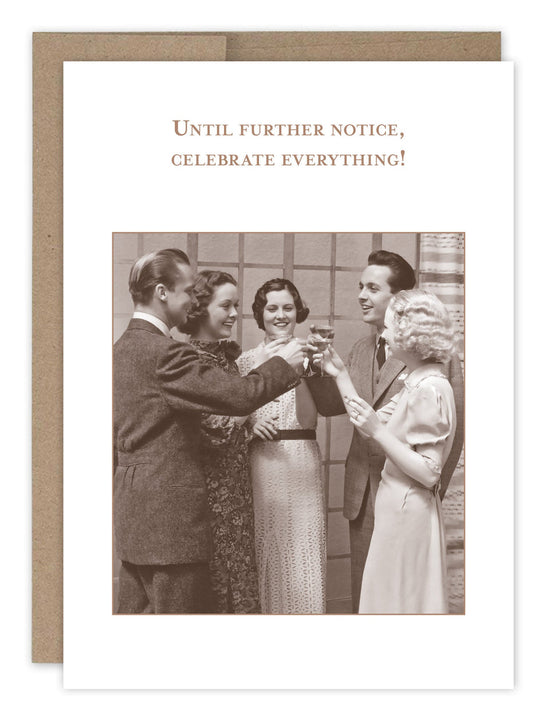 Until Further Notice Congratulations Card