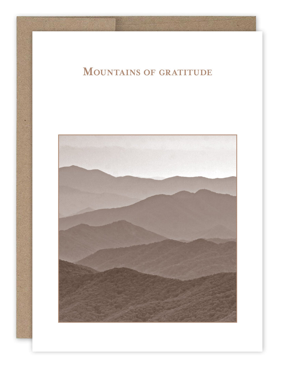 Mountains Thank You Card