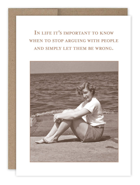 Let Them Be Wrong Card