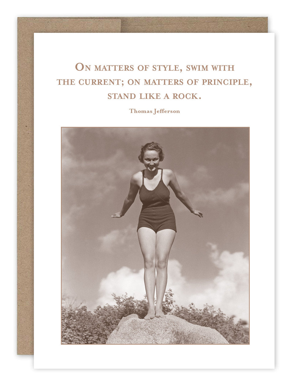 Stand Like A Rock Encouragement Card