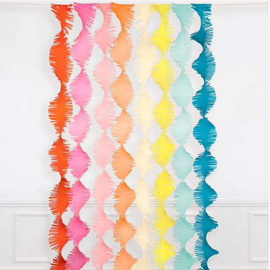 Rainbow Twisty Fringe Backdrop