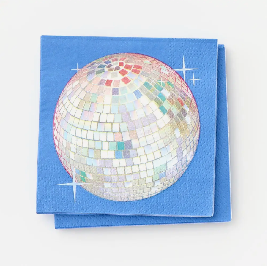 Load image into Gallery viewer, Disco Ball Party Cocktail Napkin
