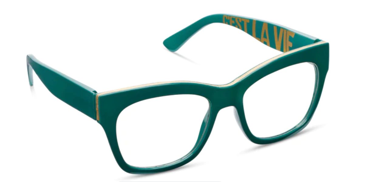 C'est La Vie Peepers Reading Glasses -- Teal