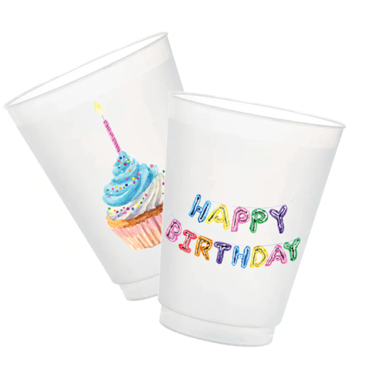 Load image into Gallery viewer, Happy Birthday Frosted Cups
