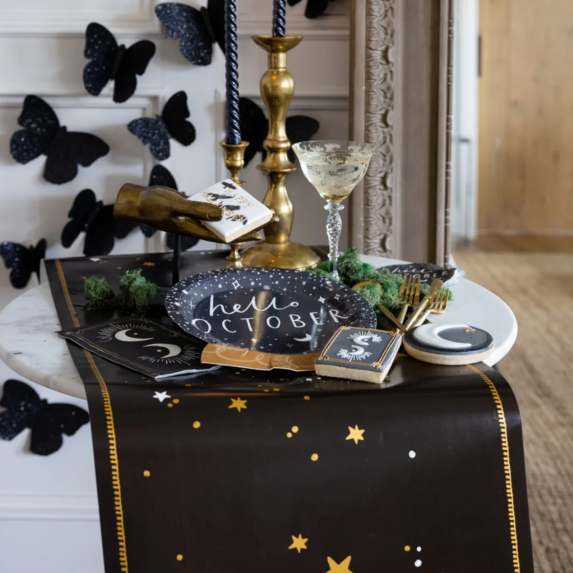 Mystical Stars Table Runner, New Years Eve