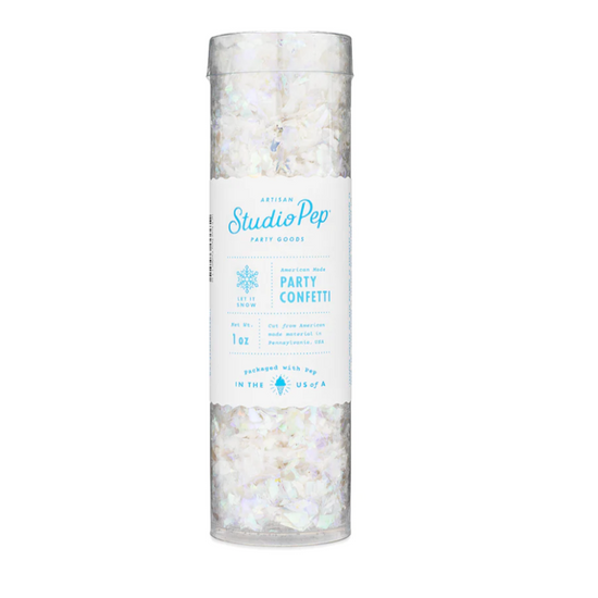 Let it Snow Artisan Confetti Tube