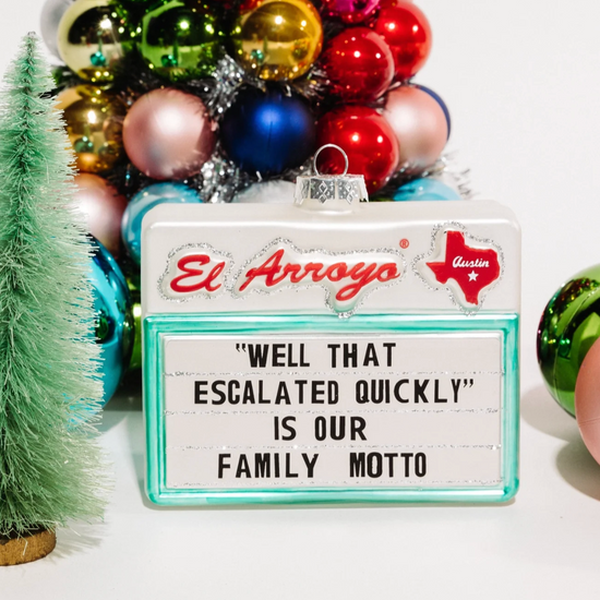Load image into Gallery viewer, Family Motto Holiday Ornament
