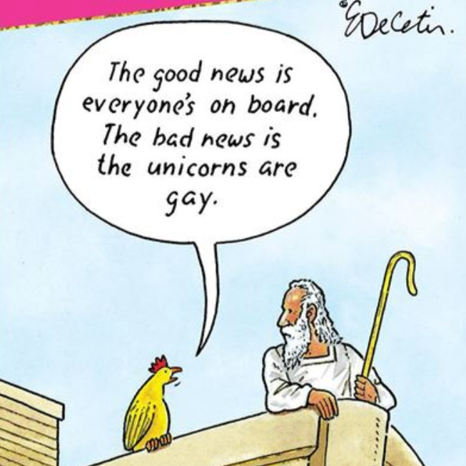 ERIC BD - Gay Unicorns Everyday Funny Card