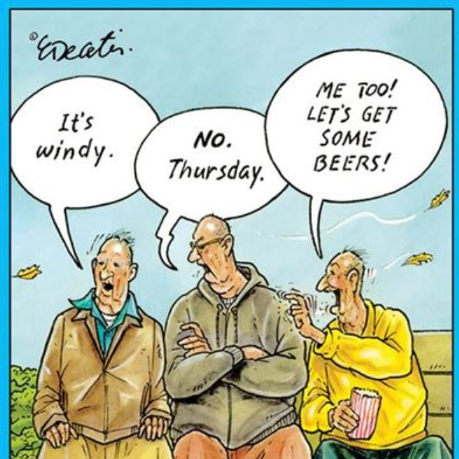 ERIC BD - Windy Thursday Beer Birthday Card