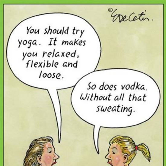 ERIC BD - Yoga Vodka Birthday Card