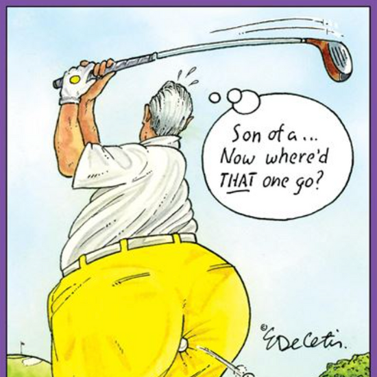ERIC BD - Lost Golf Ball Birthday Card