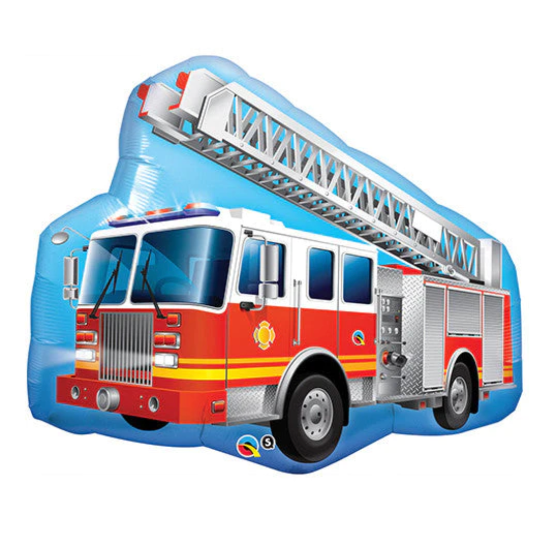 Load image into Gallery viewer, 36&amp;quot; Red Fire Truck Mylar Balloon
