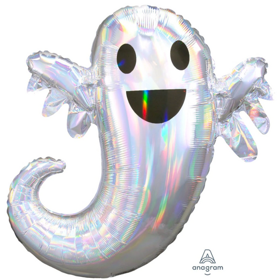 28" Iridescent Ghost Mylar Balloon