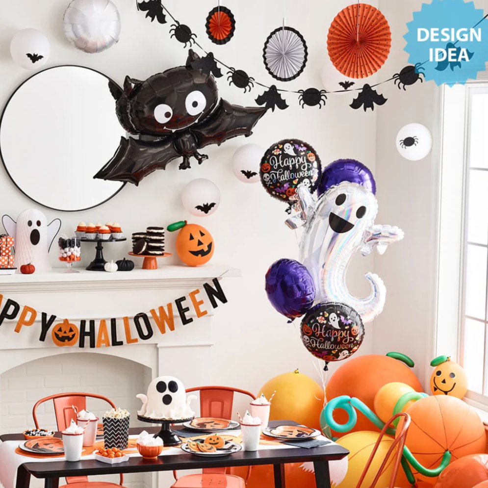 28" Iridescent Ghost Mylar Balloon