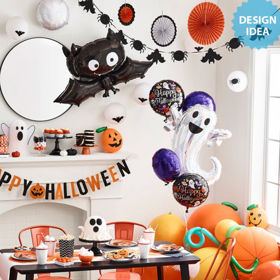 28" Iridescent Ghost Mylar Balloon