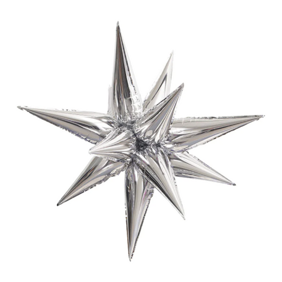 Load image into Gallery viewer, 27&amp;quot; Silver Large Starburst
