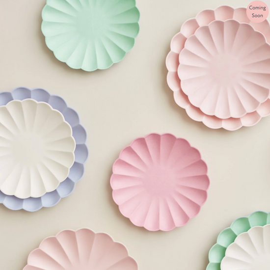 Small Candy Pink Compostable Plate