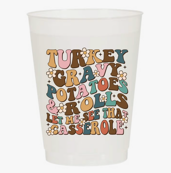 Turkey, Gravy, Casserole Frosted Cups