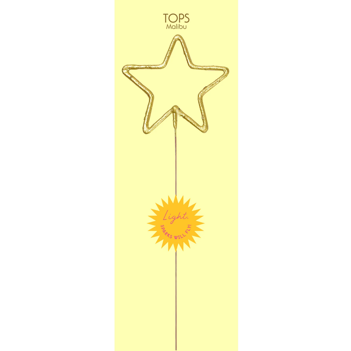 12" Giant Gold Sparkler Star