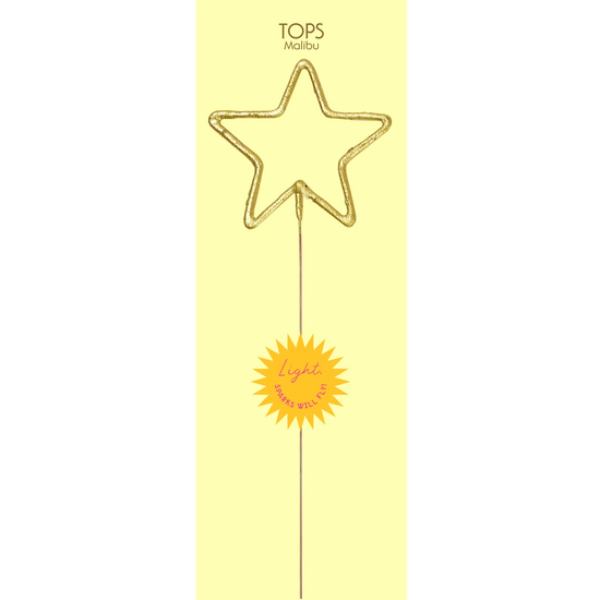 12" Giant Gold Sparkler Star