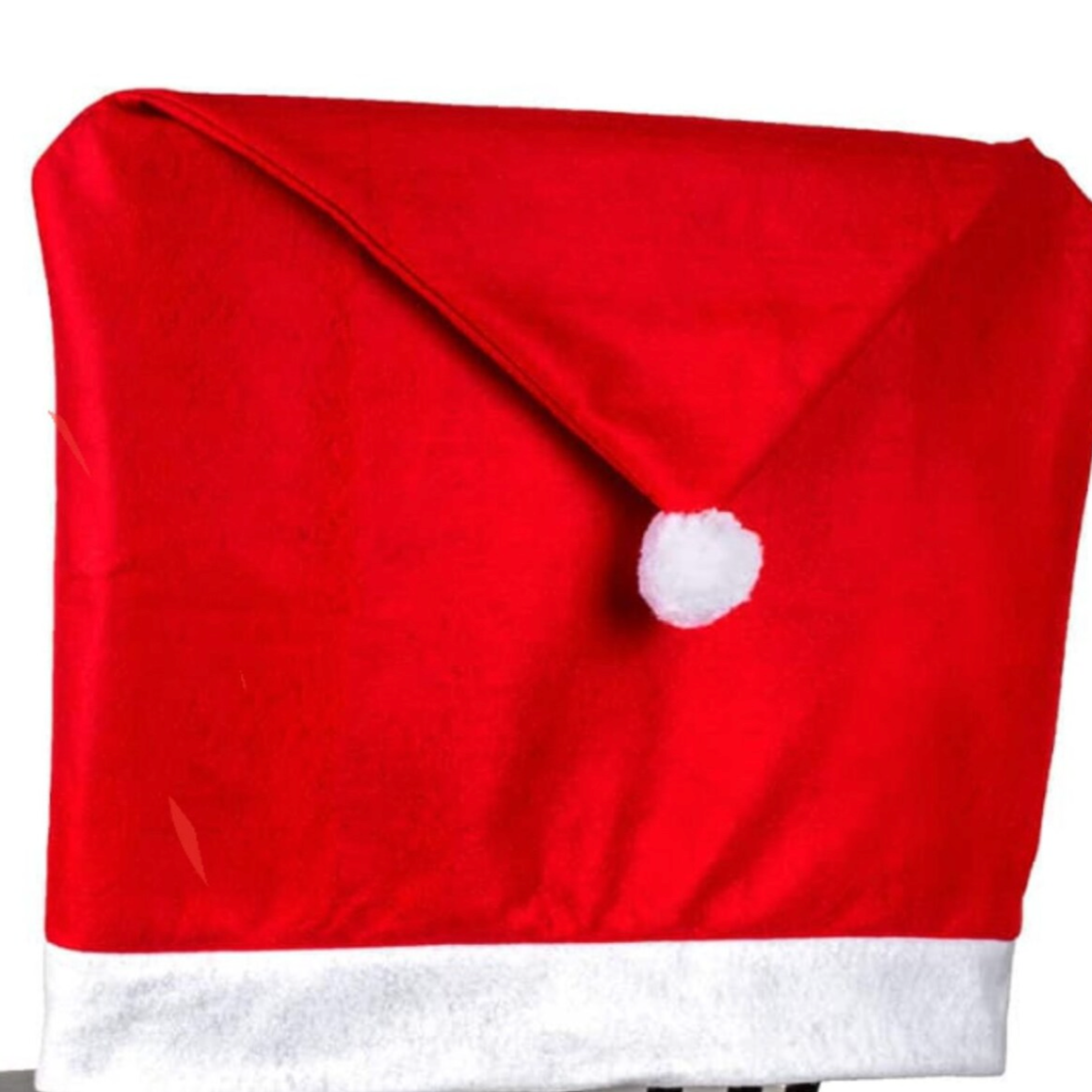 Load image into Gallery viewer, Felt Santa Hat Chair Cover
