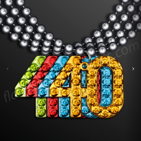 "40" Charm Beads