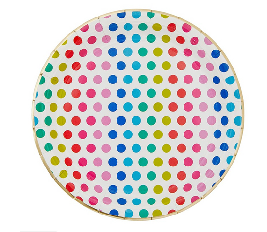 Paper Plates - Bright Dots