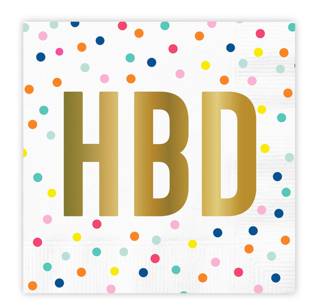 Load image into Gallery viewer, HBD Cocktail Napkins

