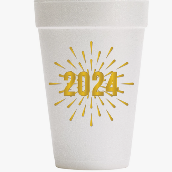 New Years 2024 Foam Cups